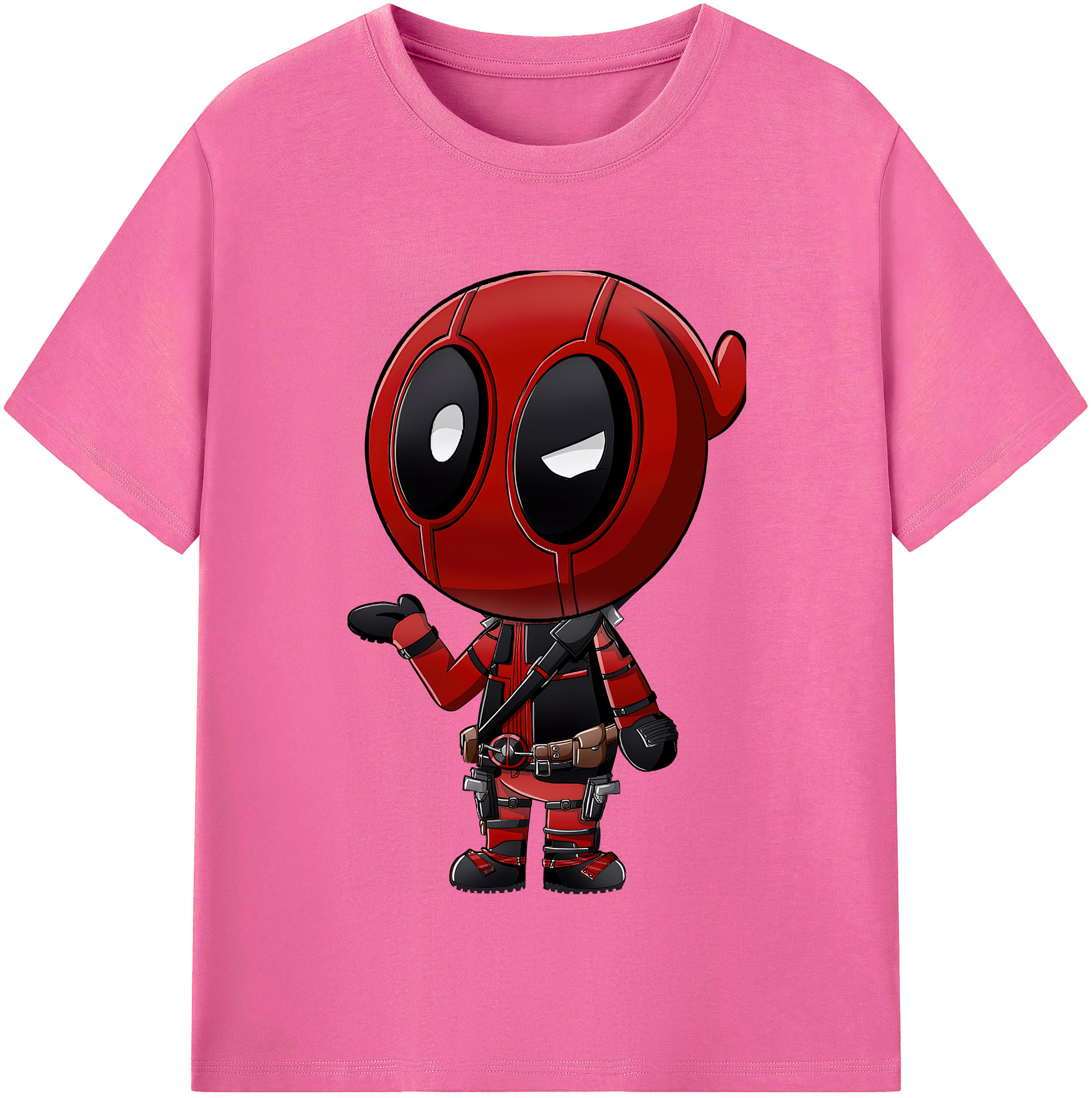 （画像用） Deadpool デッドプール レディースカジュアルプリントTシャツ（綿100％）